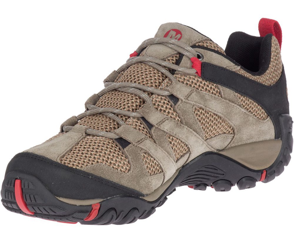 Buty Sportowe Merrell Męskie Brązowe - Alverstone Waterproof - 935617-GJF